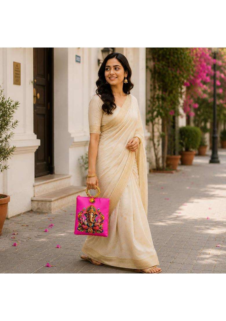 Betterminds Ganesh Potli Bag Multicolour Return Gifts with Ring Handle and Tassel - Indya