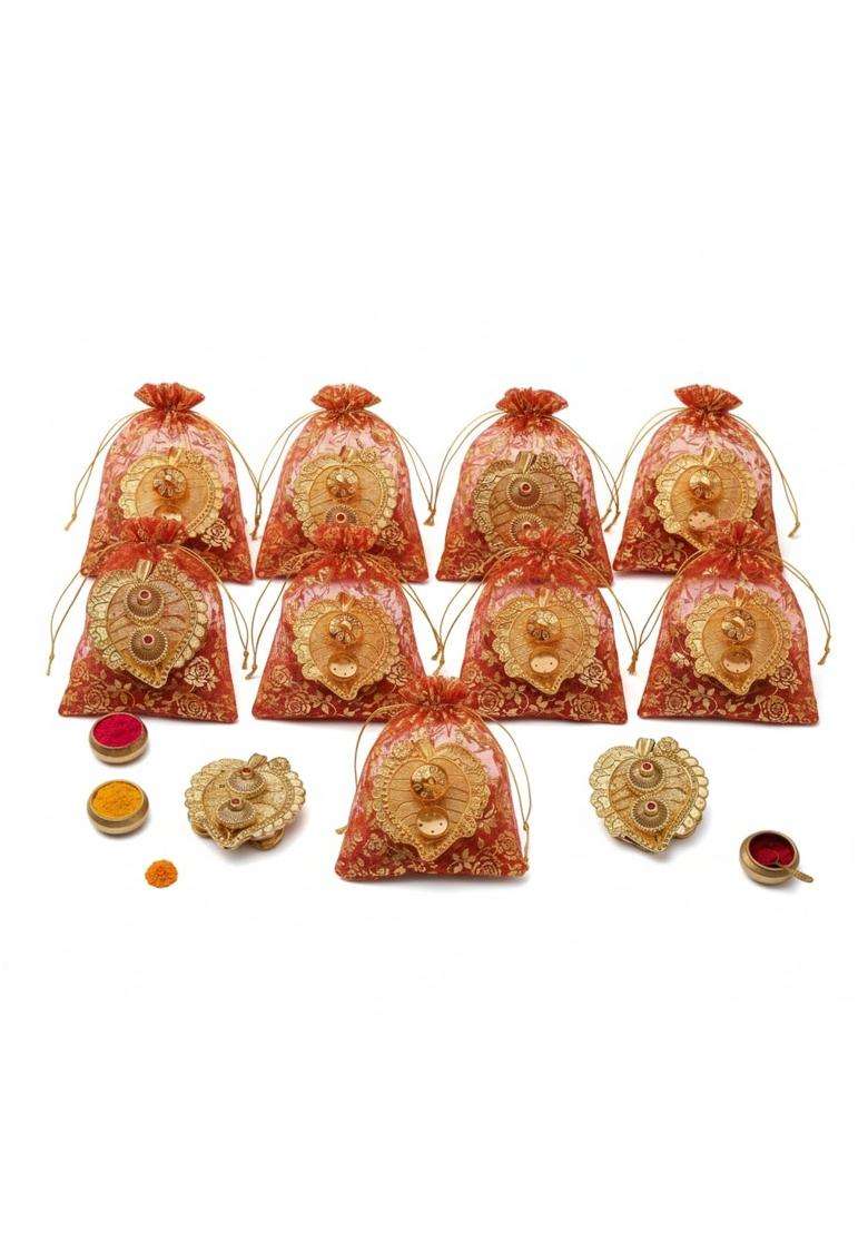 VS Club Sankranti Vaan Items Haldi Kumkum Gift Set Haldi Kunku Vaan for Makar Sankranti - Indya