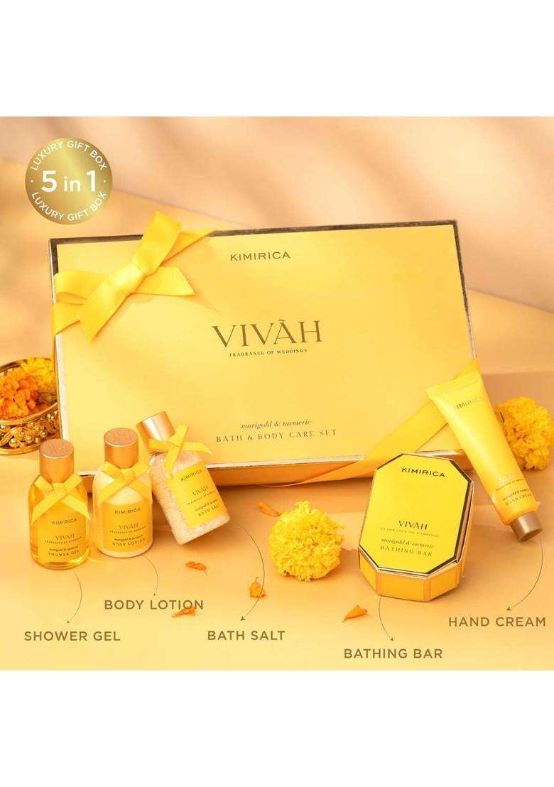 Kimirica Vivah Experience Wedding Gift Set for Couple Uniquely Crafted Wedding Gifts Contains Body Wash - Indya