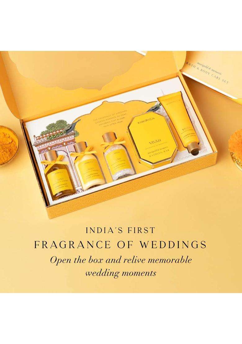 Kimirica Vivah Experience Wedding Gift Set for Couple Uniquely Crafted Wedding Gifts Contains Body Wash - Indya