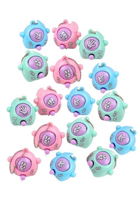 Nudfsy Blue 16Pcs Rock Paper Scissors Keychain Return Gifts for Kids Return Gifts for Kids Age 8 12