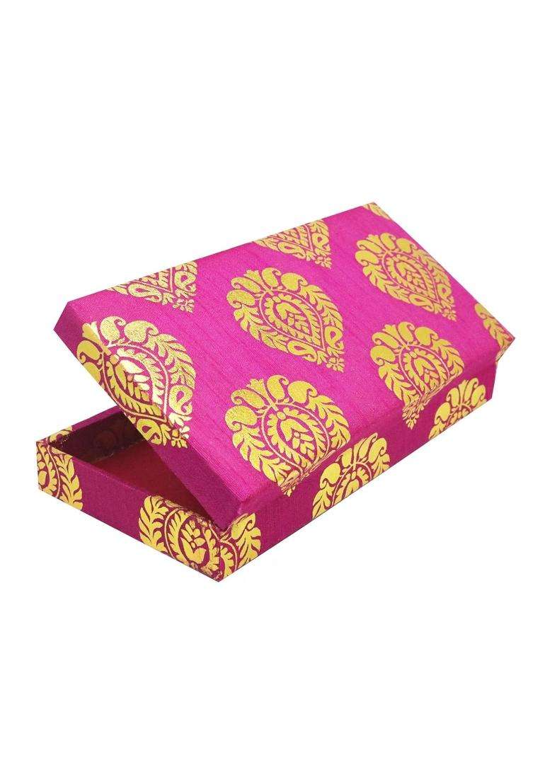 Jaipur ACE Wooden Decorative Multicolor Gaddi Boxes for Cash Paan and Jewellery Set of 8 - Indya
