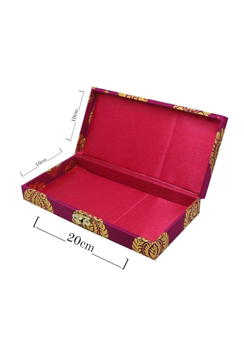 Jaipur ACE Wooden Decorative Multicolor Gaddi Boxes for Cash Paan and Jewellery Set of 8 - Indya