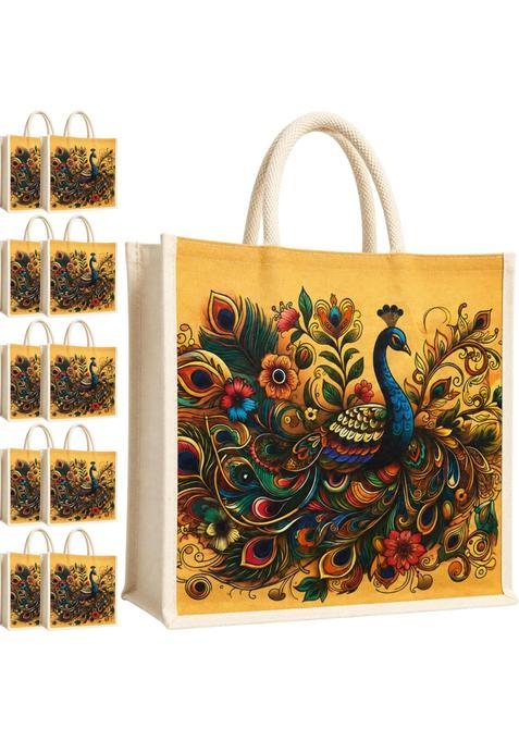Cantainoo Canvas Return Gift Bags for Wedding Birthday and Festive Functions