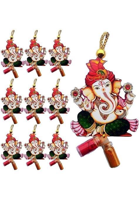 Match Made Pink Haldi Kumkum with Lord Ganesh Traditional Sankranti and Pasupu Thamboolam Return Gifts