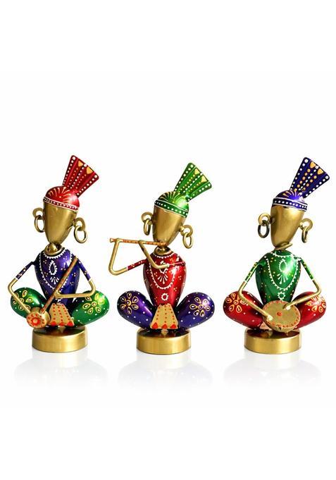 Moglo Golden Home Decoration Items for Living Room Music Theme Decorative Musician Showpiece Items Set
