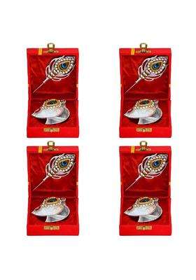 Saugat Traders Bulk Return Gifts for Pooja Function Baby Shower Tilak Set Gift Box for Ladies Women Pack of 4
