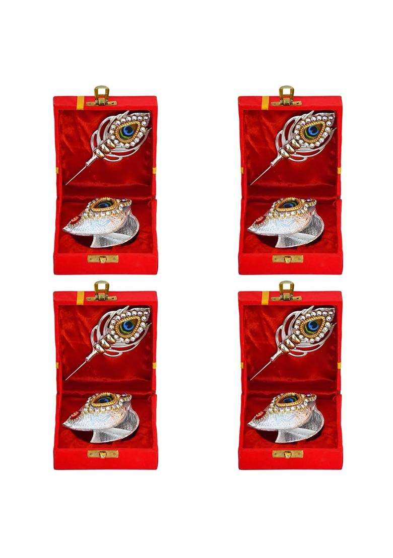 Saugat Traders Bulk Return Gifts for Pooja Function Baby Shower Tilak Set Gift Box for Ladies Women Pack of 4 - Indya