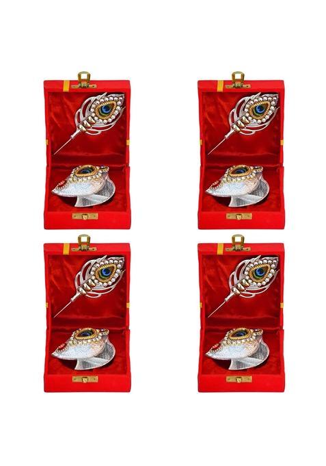 Saugat Traders Bulk Return Gifts for Pooja Function Baby Shower Tilak Set Gift Box for Ladies Women Pack of 4