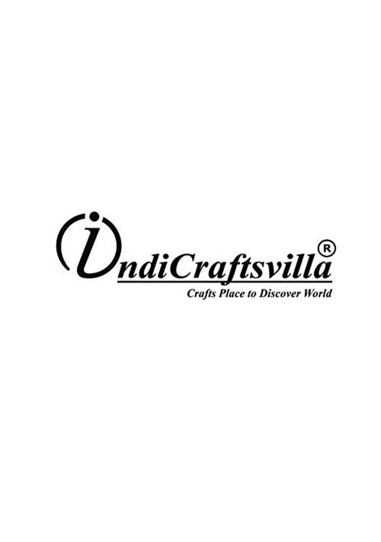 Indicraftsvilla Crafts Place to Discover World German Silver God Laxmi Ganesh Embossed Pooja Thali - Indya