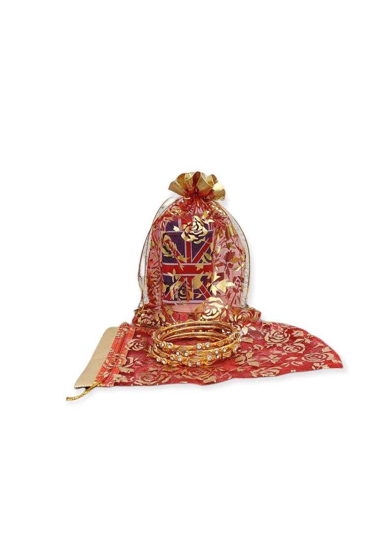 Vinayakamart Vinyakamart Potli Bags for Return Gift Return Gift Organza Potli Bags Jewelry Pouches - Indya