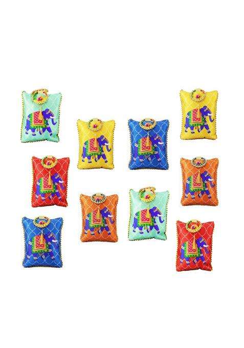 SAI Balaji Traditional Potli Gift Bags with Zip Closure and Bangle Handle
