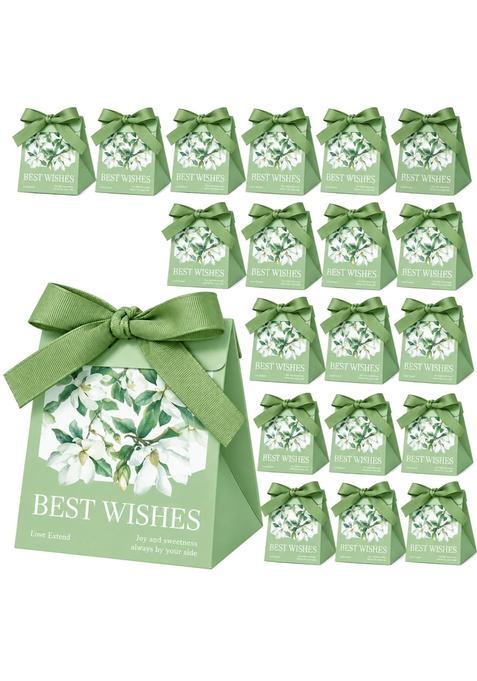 Funblast Best Wishes Gift Box with Ribbon 20 Pcs Green