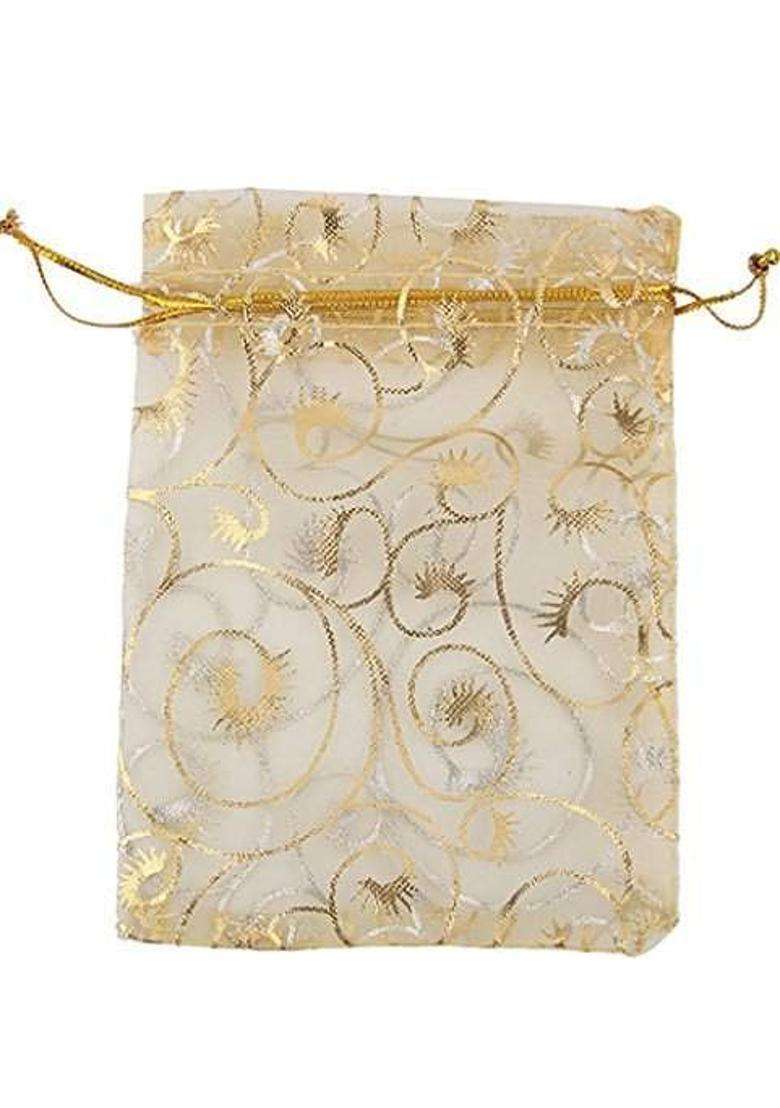 Vinayakamart Vinyakamart Potli Bags for Return Gift Return Gift Organza Potli Bags Jewelry Pouches - Indya