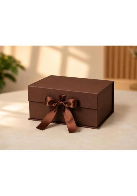 Piece Collapsible Magnetic Gift Box with Ribbon Premium Gift Box for Diwali Festive Gifting Pack of 4