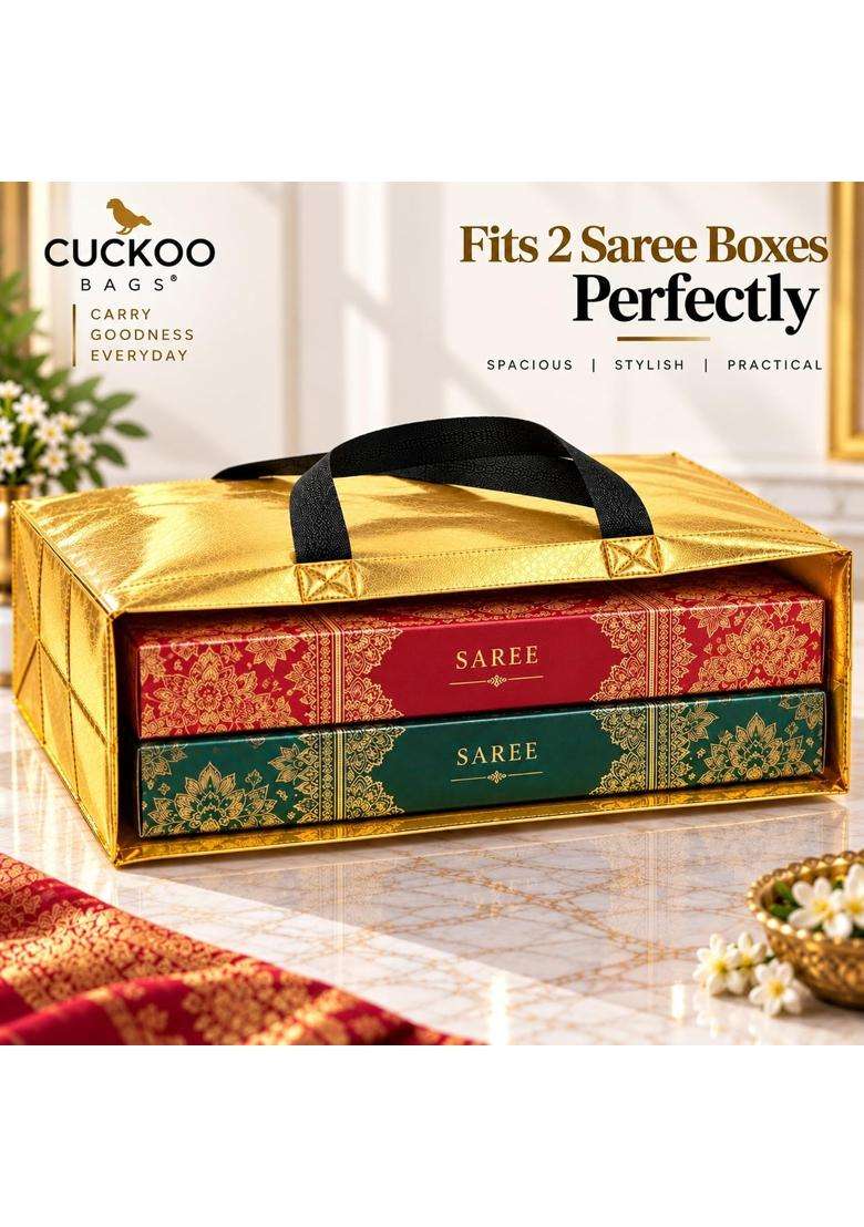 Cuckoo Magenta Bags Premium Laminated Reusable Luxury Gift Bags for Wedding Shagun Marriage Pack of 10 - Indya