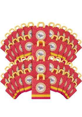 INNOVATE360 Pink Thank You Return Gift Bags Reusable Non Woven Gift Carry Bags with Handles Pack of 75