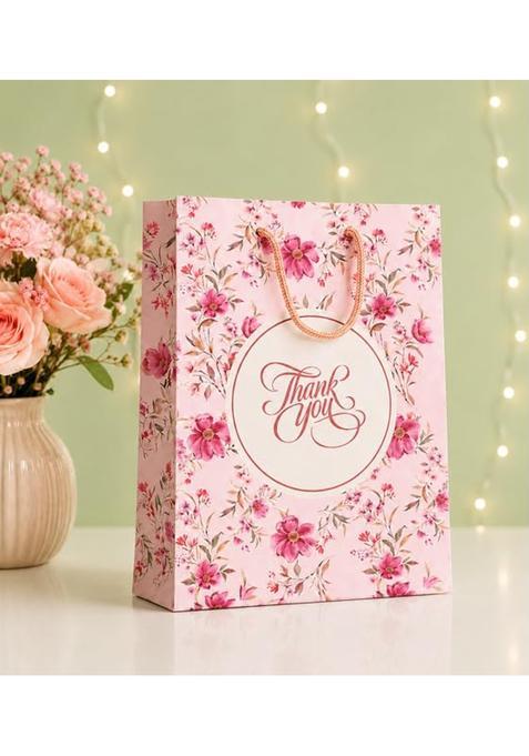 The Homely Hub Premium Paper Bags for Gifting Thank You Ideal for Return Gift Wedding Haldi Pack of 50