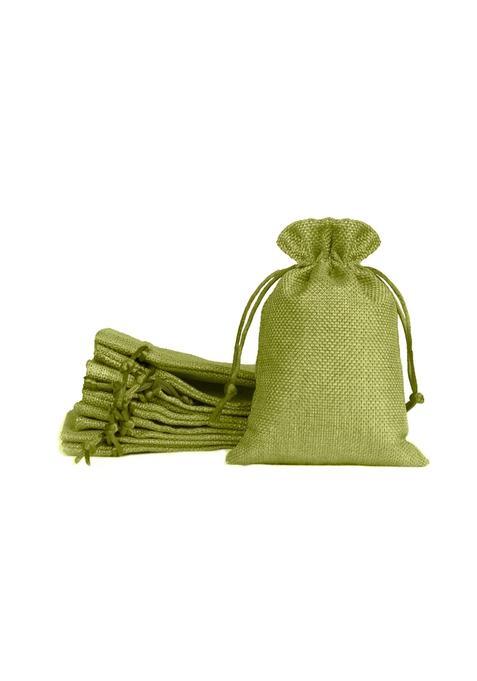 Lifekrafts Linen Jute Pouches Green