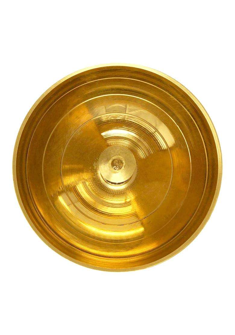 Alodie Gold Brass Diya for Puja for Diwali Lakshmi Pooja Deepak Decoration - Indya