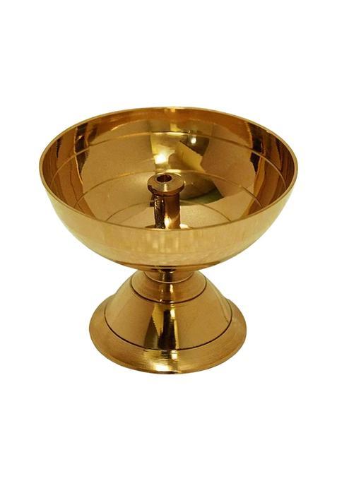 Alodie Gold Brass Diya for Puja for Diwali Lakshmi Pooja Deepak Decoration
