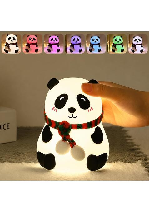 One94Store Cute Panda Silicone Night Light for Kids Rechargeable Changing LED Lamp