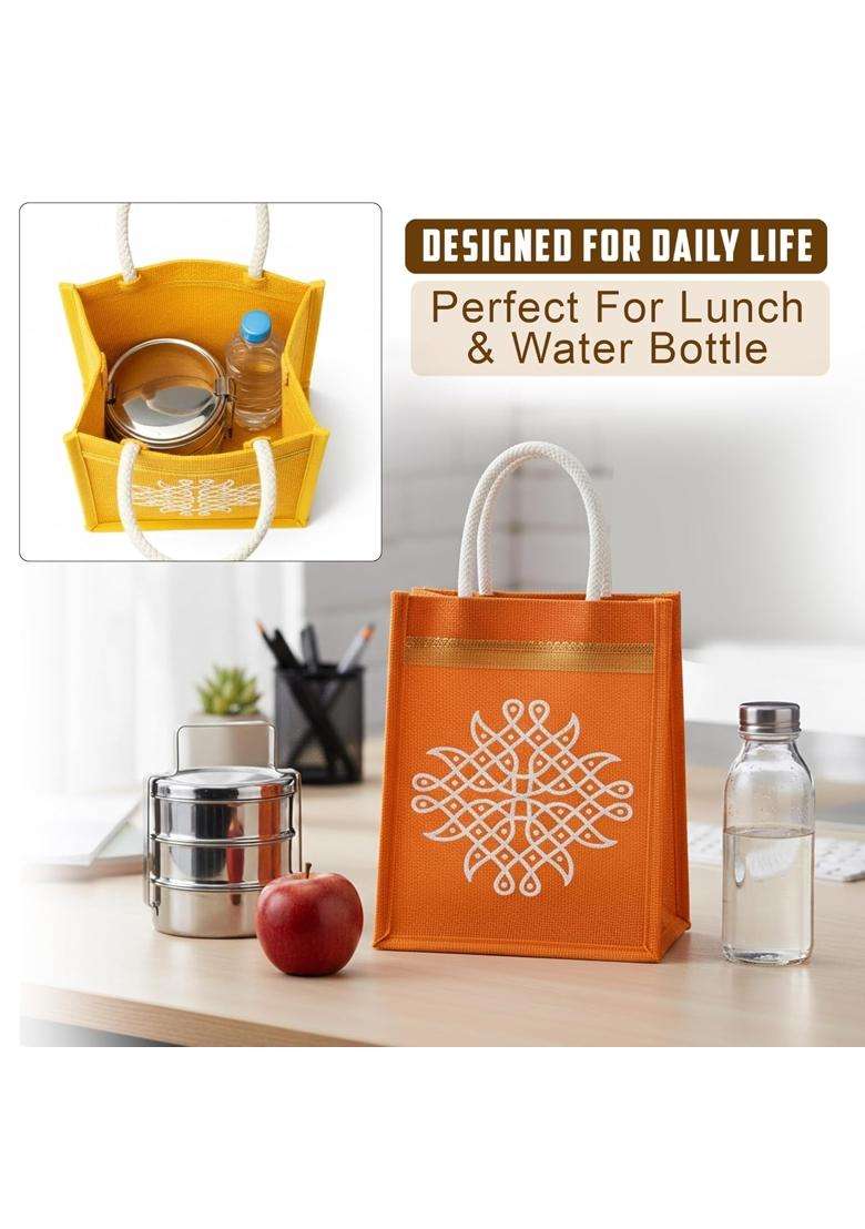 Match Made Multicolor Kolam Print Non Woven Gift Bags with Handle Reusable Return Gift Bags for Wedding - Indya