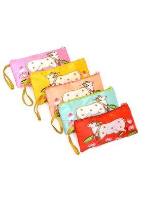 Rishabh Printed Potli Bags for Return Gifts Traditional Drawstring Gift Pouches for Weddings Puja Baby Shower