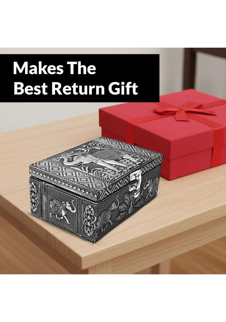 Betterminds Storage Box Elephant Design Jewellery Organizer for Women Jewelry Box Return Gifts - Indya