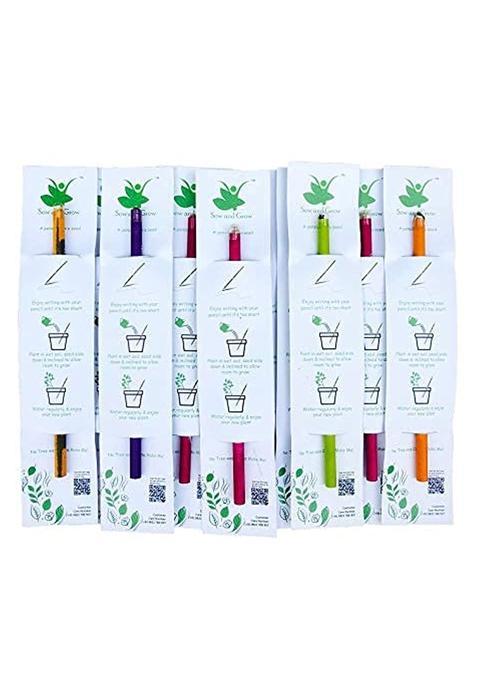 Sow and Grow Black Plantable Pencils Made with 100 Percent Recycled Paper Pack of 25