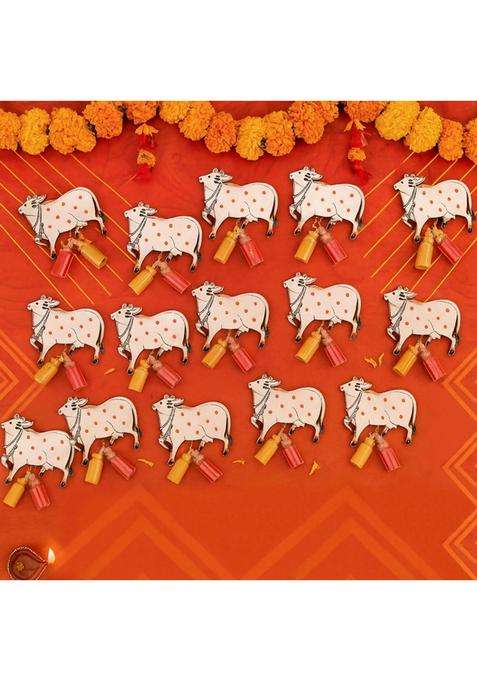 Craftvatika Multicolour Haldi Kumkum Return Gifts in Bulk Festive Decor Set of 15