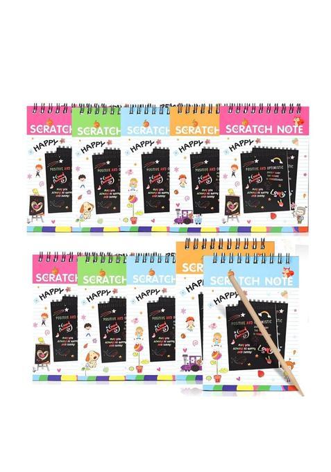 Funtune Scratch Books for Kids Magic Books for Ages 3 10 Years Pack of 10
