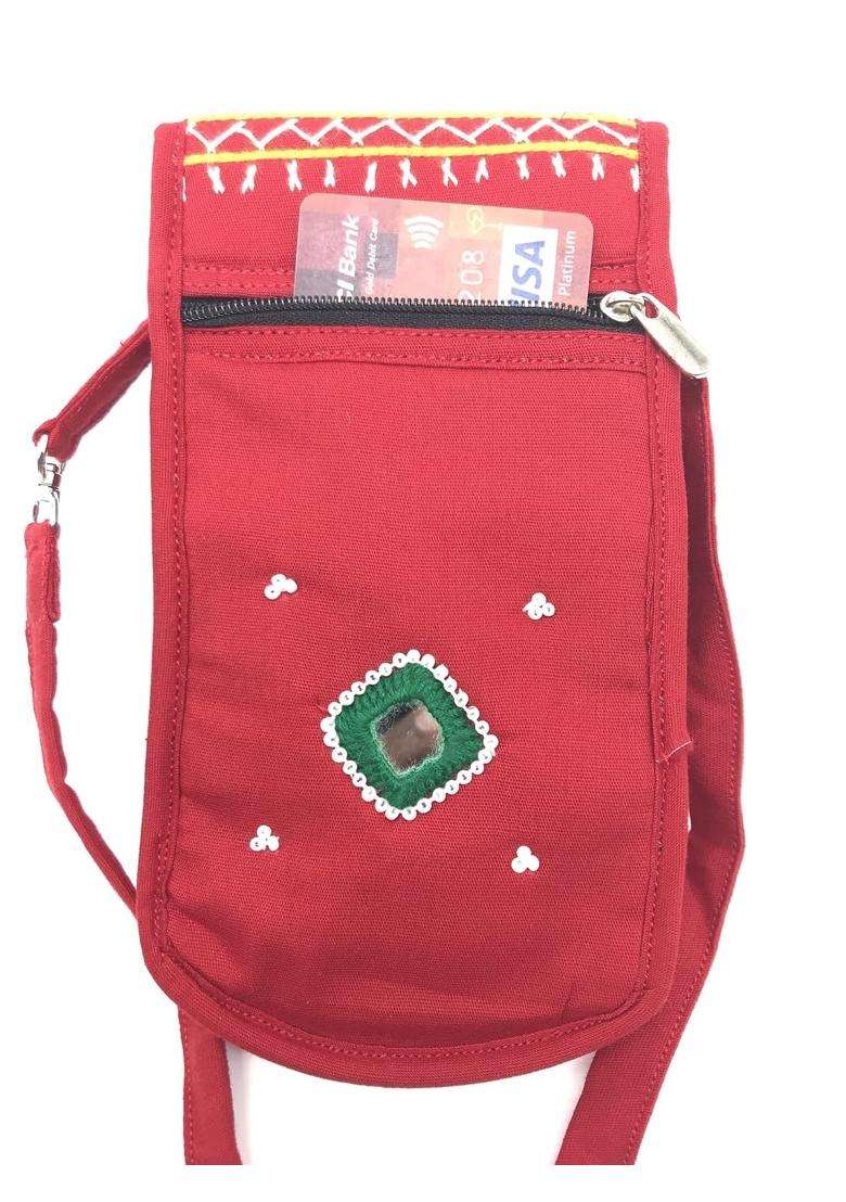 Srishopify Handicrafts Mobile Sling Bags for Women Return Gifts for Girls Birthday Pooja Wedding Ladies Haldi - Indya