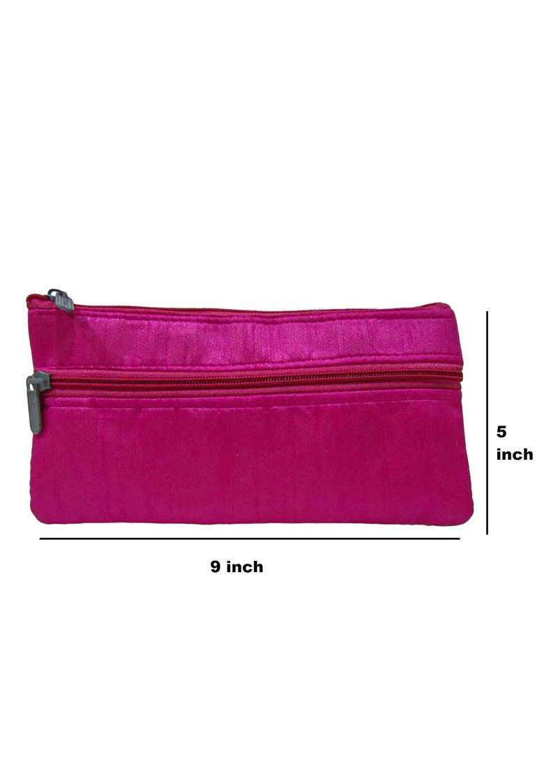 Purple Pink Pichwai Cow Printed Pouch Potli Bag Return Gifts for Women Bulk Wedding Favors Potli Purse - Indya