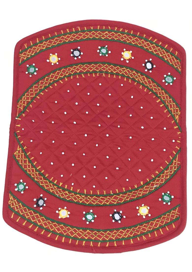 Srishopify Handicrafts Blue Cotton Wallets Return Gifts for Pooja Batwa Bridal Hand Purse for Women Pack of 3 - Indya