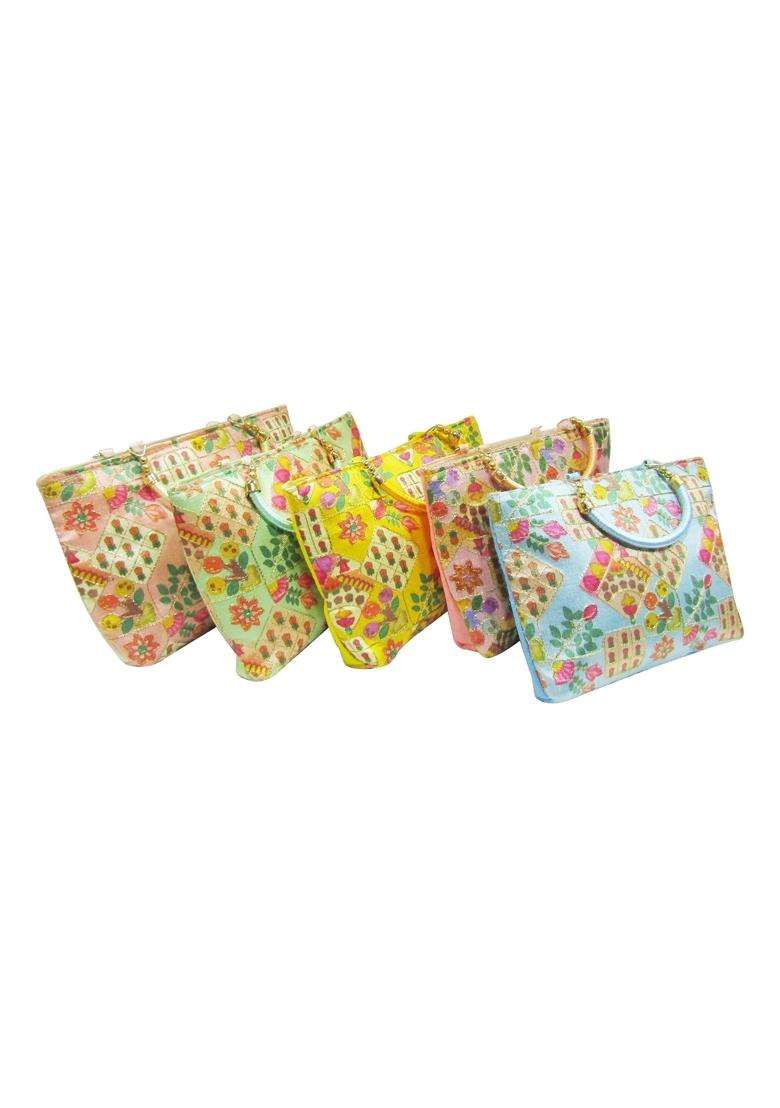 Deepsum Multicolour Traditional Trendy Potli Bags for Return Gifts for Ladies Menhadi Haldi Wedding Sangeet - Indya