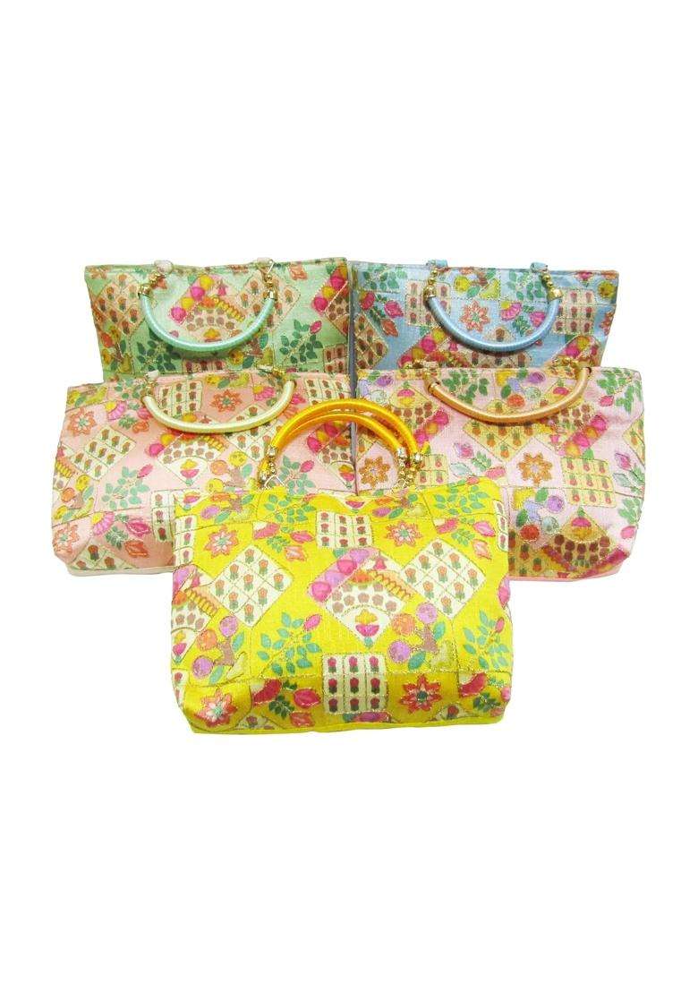 Deepsum Multicolour Traditional Trendy Potli Bags for Return Gifts for Ladies Menhadi Haldi Wedding Sangeet - Indya