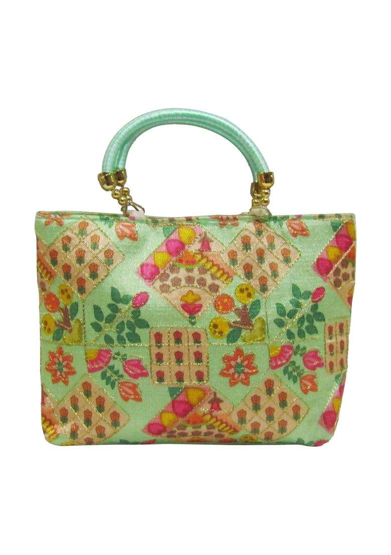 Deepsum Multicolour Traditional Trendy Potli Bags for Return Gifts for Ladies Menhadi Haldi Wedding Sangeet - Indya