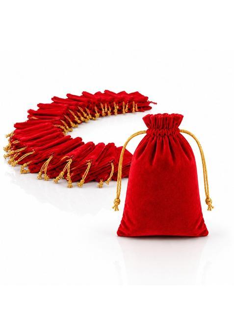 Dulhan DLC Velvet Potli Bags for Return Gifts Inch Pouch for Wedding Gifts Women Jwellery Handbag Set of 25