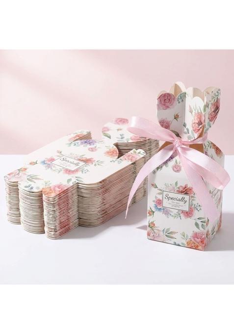 Funblast Pink Party Candy Boxes 20 Pcs Decorative Favor Boxes with Ribbons for Return Gifts Wedding Birthday