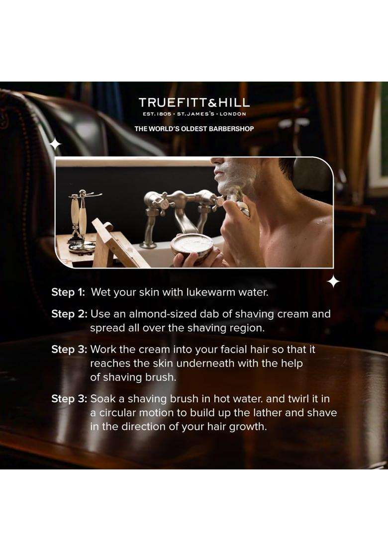 Truefitt and Hill Mayfair Shaving Cream 190G Black - Indya
