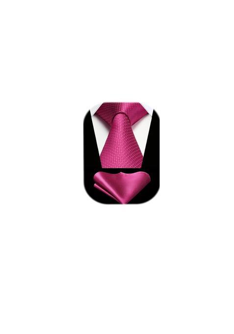 Hisdern Mens Ties Striped Ties for Men Formal Tie and Pocket Square Set Necktie for Wedding Business