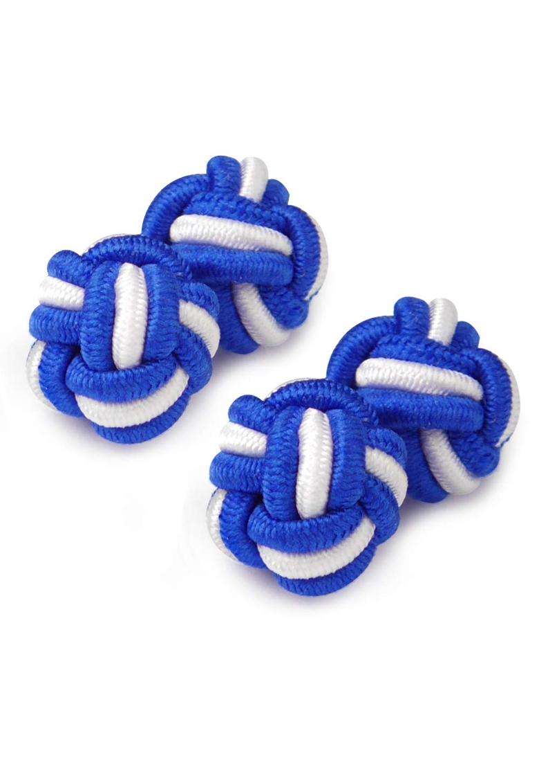 Honey BEAR Silk Knot Fabric Cufflinks 5 Pairs Set for Mens Shirt Gift - Indya
