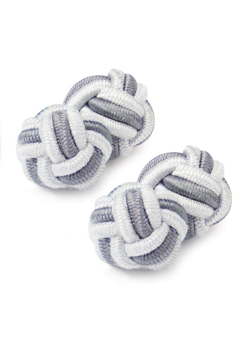 Honey BEAR Silk Knot Fabric Cufflinks 5 Pairs Set for Mens Shirt Gift - Indya