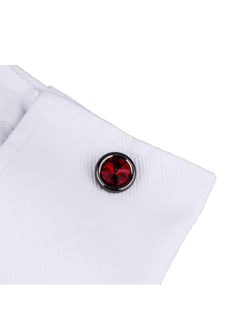 Hawson Cufflinks Set for Men and Women with Swarovski Crystal Cuff Links for Formal Business Wedding Shirts - Indya