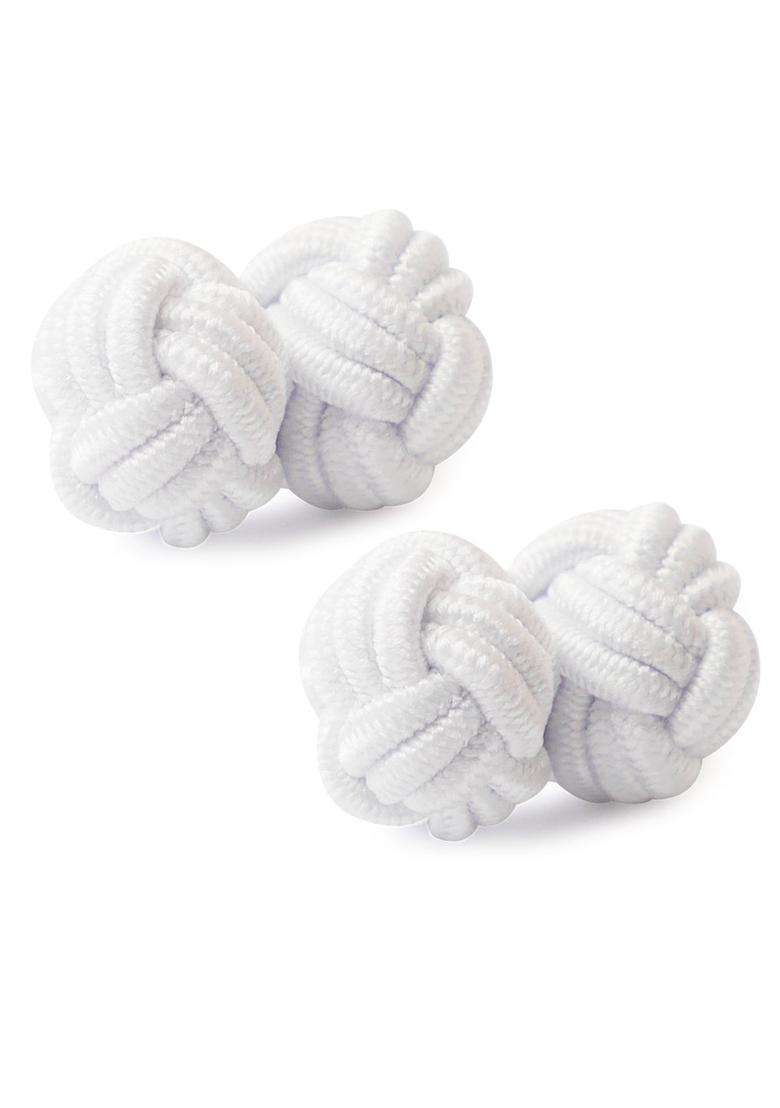 Honey BEAR Silk Knot Fabric Cufflinks 5 Pairs Set for Mens Shirt Gift - Indya
