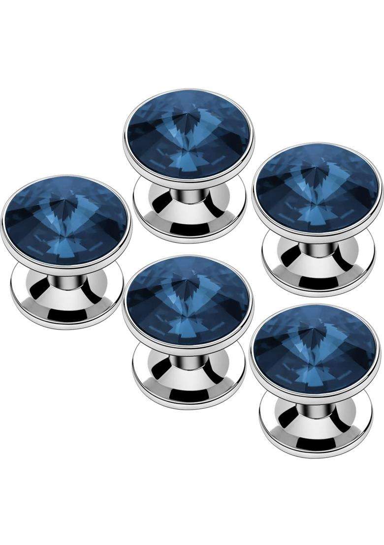 Hawson Crystal Cuff Links and Studs Set for Mens Tuxedo Shrit Accessories - Indya