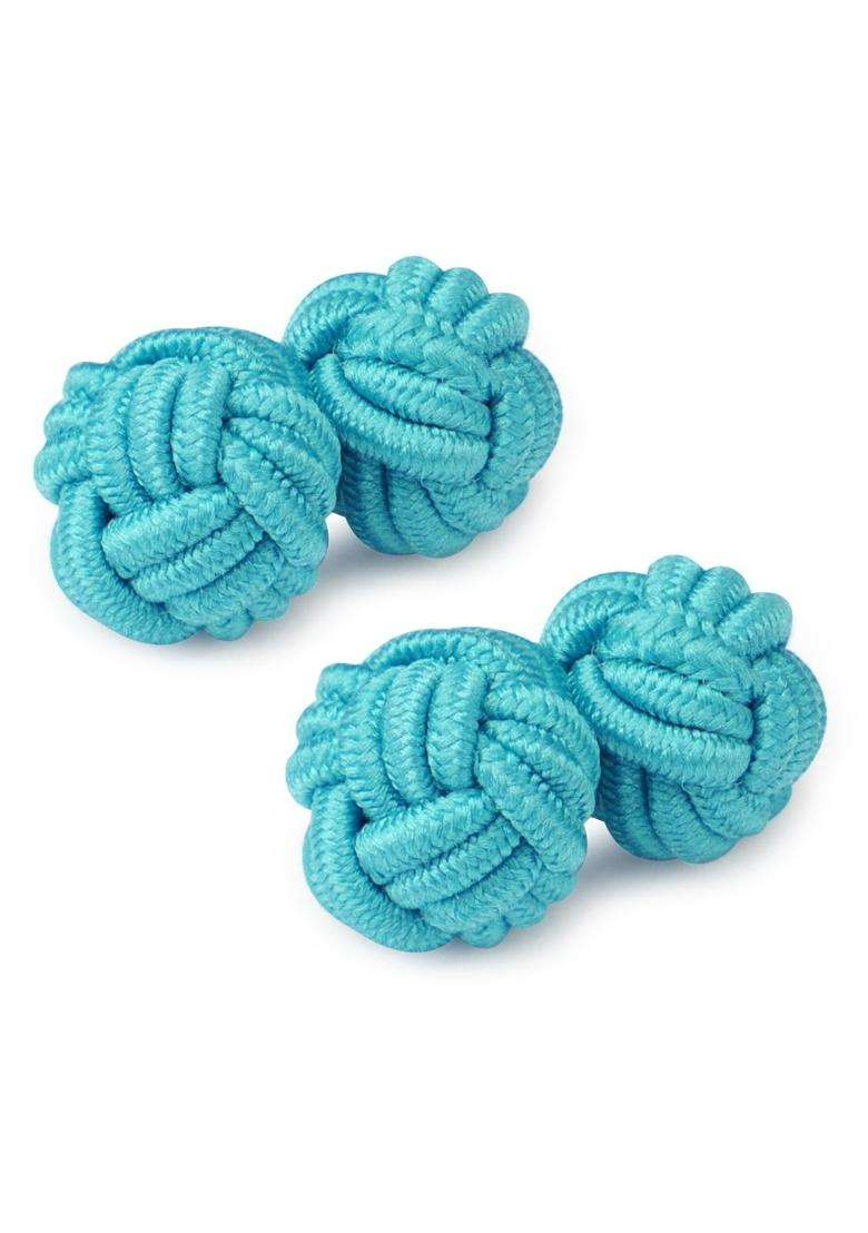 Honey BEAR Silk Knot Fabric Cufflinks 5 Pairs Set for Mens Shirt Gift - Indya
