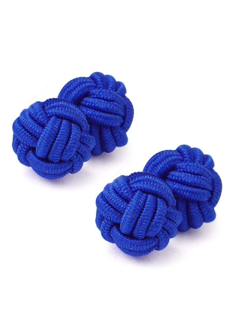 Honey BEAR Silk Knot Fabric Cufflinks 5 Pairs Set for Mens Shirt Gift - Indya