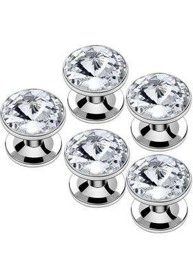 Hawson Crystal Cuff Links and Studs Set for Mens Tuxedo Shrit Accessories